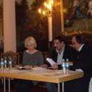 Fouad EL-Auwad, Gabriele Frings & Nedjo Osman im 7. deutsch-arabischen Lyrik-Salon, 2013 in Köln