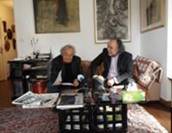 Adonis, Gabriele Frings & Fouad EL-Auwad im deutsch-arabischen Lyrik-Salon 2013 in Binn